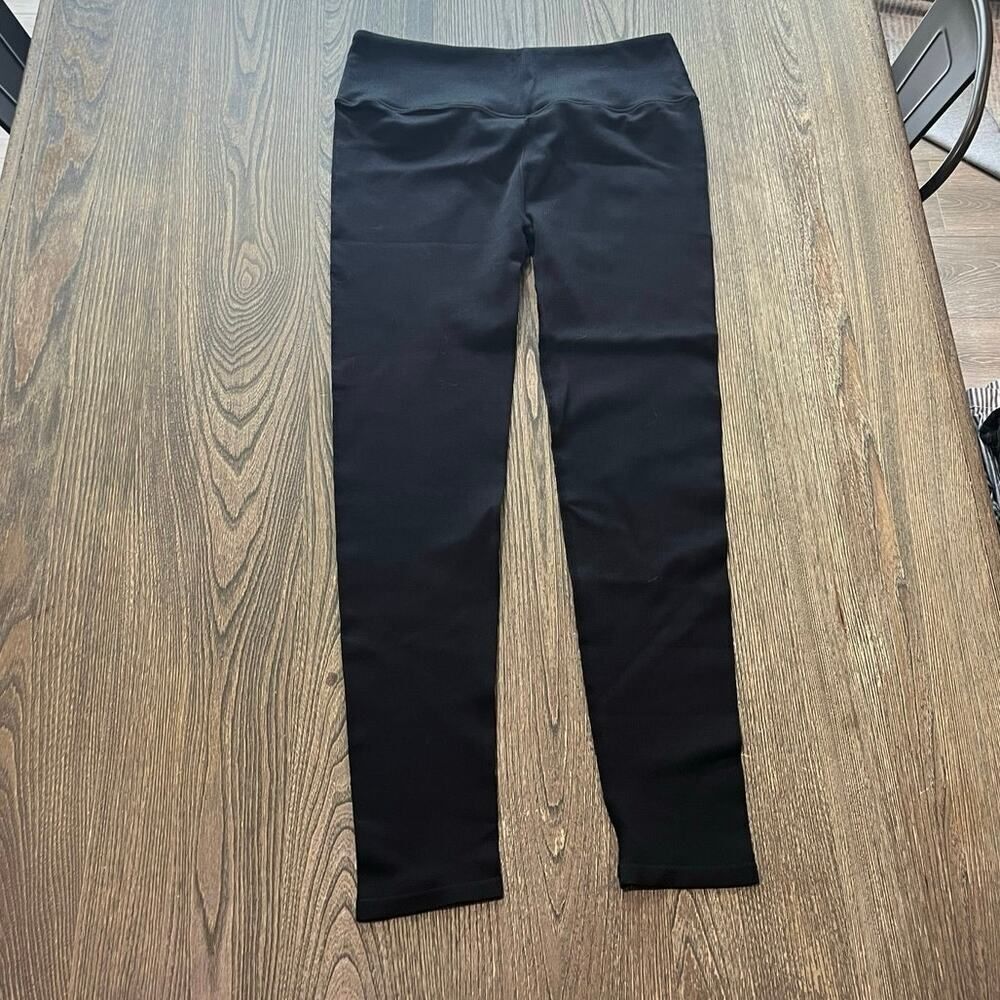 Fabletics High-Waisted Seamless Rib Leggings Moisture Wicking Black Size XL